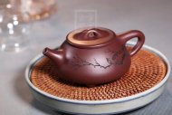 《景舟石瓢》宜興紫砂壺實(shí)力派名家手工紫泥石瓢茶壺茶具