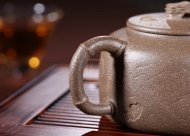 《竹節(jié)供春》宜興紫砂壺青段工藝美術師手工茶壺茶具