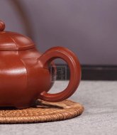 《菱意》宜興紫砂壺高級工藝美術師手工貴妃紅朱泥大彬六方