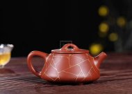 《金絲石瓢》宜興紫砂壺工藝美術師手工大師大紅袍泡茶器石瓢