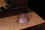 《三足橋韻》宜興紫砂工藝美術師手工紫砂壺茶具壺紫茄泥