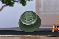 《百壽蓋碗》宜興紫砂茶壺名家工藝美術師民國綠200cc