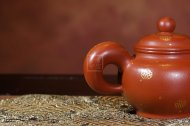 《道洪掇只》宜興紫砂壺工藝美術師手工茶壺朱泥掇只