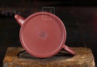 《魚(yú)躍龍門(mén)》宜興紫砂壺高級(jí)工藝美術(shù)師手工禮品茶具底槽青