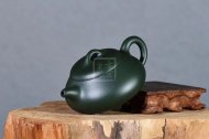 《漢棠石瓢》紫砂壺宜興實(shí)力派名家純手工民國綠石瓢泡茶壺