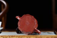 《菱花井欄》宜興名家紫砂壺高級工藝美術師純手工大紅袍泡茶壺菱花家用套裝功夫茶具