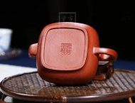 《方圓靜思》宜興紫砂壺工藝美術(shù)師手工金降破泡茶壺茶具