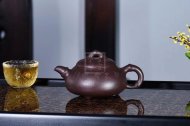 《竹節石瓢》宜興紫砂壺石瓢高級工藝美術師手工紅砂紫泥茶壺茶具