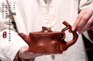 《梅樁》宜興紫砂壺朱泥梅樁全手工茶壺 《梅樁》宜興紫砂壺朱泥梅樁全手工茶壺