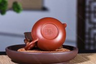 《仿古》宜興紫砂壺朱泥大紅袍仿古高級工藝美術師手工茶壺茶具