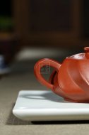 《炫》宜興紫砂壺創(chuàng)新壺工藝美術師手工大紅袍泡茶壺禮品