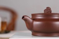《玉璧漢韻》宜興名家紫泥高級(jí)工藝美術(shù)師手工紫砂壺泡茶壺茶具