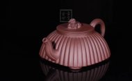 《獅韻》宜興紫砂壺名師工藝美術師手工底槽青金絲西施泡茶壺