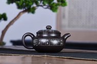 《仿古》宜興黑料中國工藝美術大師手工紫砂壺泡茶壺茶具仿古