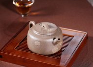 《竹節(jié)供春》宜興紫砂壺青段工藝美術師手工茶壺茶具