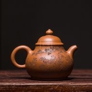 《高潘壺》宜興紫砂壺助理工藝美術師手工降坡泥泡茶壺茶具